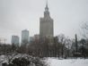 Where Can I FLY ? Travel review : Warsaw, Poland - Warsaw's cultural palace in winter
