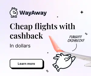 WayAway flights cashback