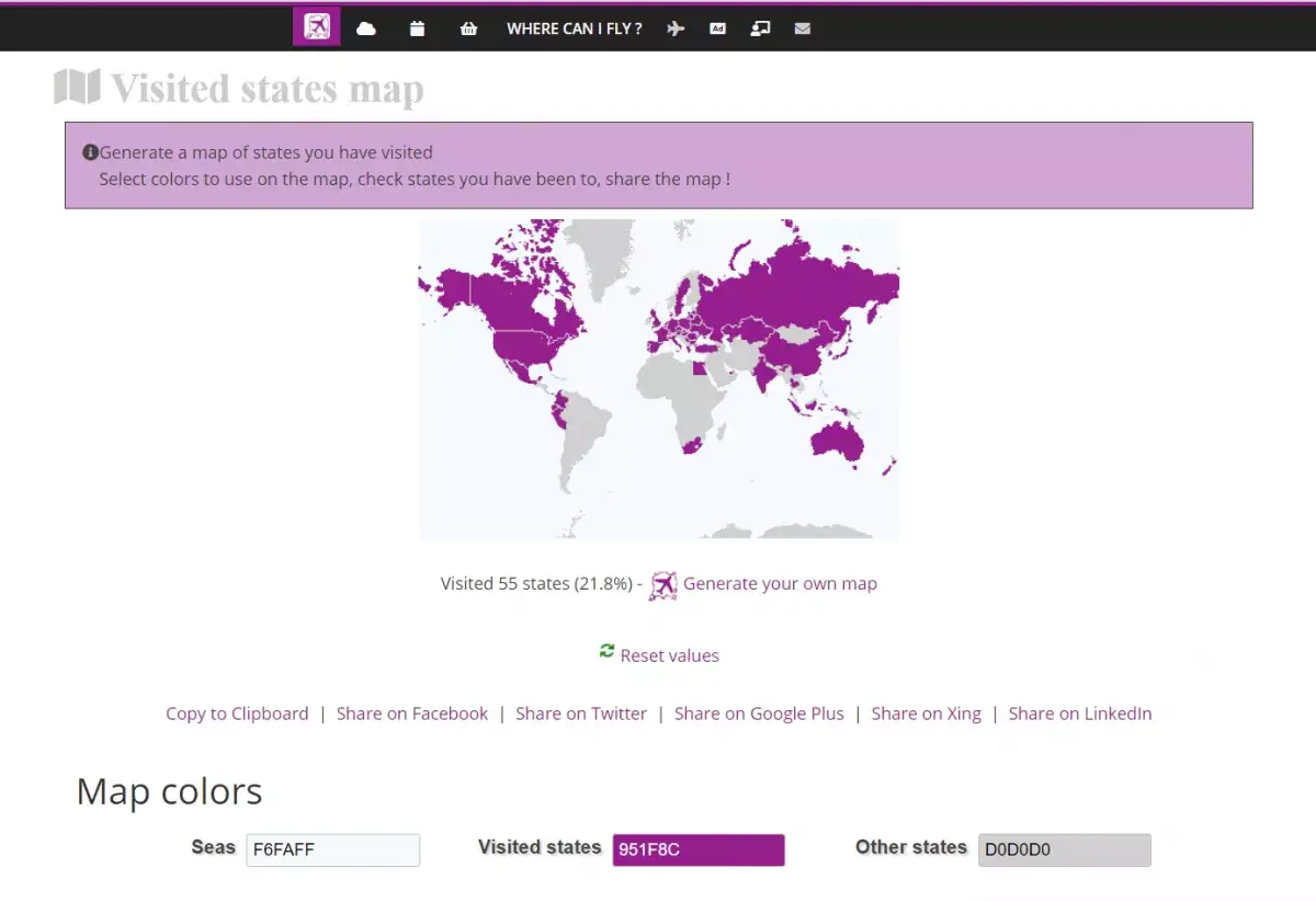 Wereldkaart Geschiedenis Van Uw Reizen In Een Interactief Formaat