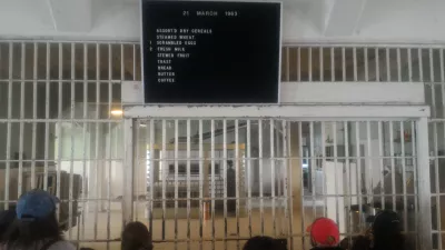 Is it worth to visit AlCatraz? AlCatraz tour review : Last meal menu of the cantine