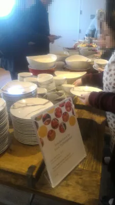 Ezoic Pubtelligence event in Google headquarters NYC : Breakfast buffet before the conference