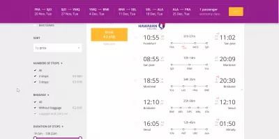 چگونه برای سفر به جهان آماده باشیم؟ : StarAlliance دور بلیط جهان example one, cheaper option with WhereCanIFLY
