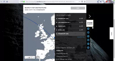 How to prepare for traveling the world? : StarAlliance round the world ticket example two, trip planning