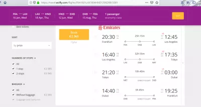 چگونه برای سفر به جهان آماده باشیم؟ : StarAlliance دور بلیط جهان example two, cheaper option with WhereCanIFLY