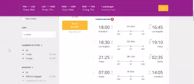 چگونه برای سفر به جهان آماده باشیم؟ : StarAlliance دور بلیط جهان example two, cheaper option with WhereCanIFLY and StarAlliance partners