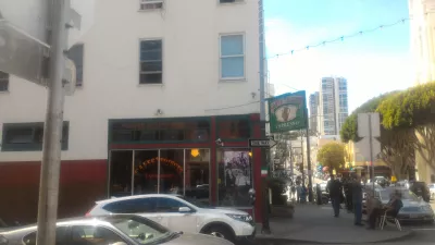 The best walking San Francisco city tour! : Cafe where Francis Ford Coppola wrote part of The Godfather's screenplay