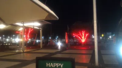 Where to go in Auckland at night? An Auckland Viaduct tour : View from terrace at O'Hagan's Irish pub