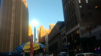 World tour second continent: arrival in USA : Streets in Manhattan