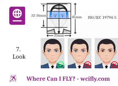 How To Get A Perfect Passport Picture? : Good and bad passport photos examples of face look