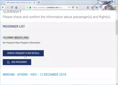 Aegean airlines check in : Frequent flyer Aegean airlines Miles and Bonus option