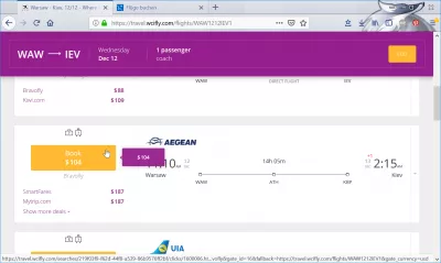 Changez de pays de vente pour obtenir des billets d'avion moins chers en 3 étapes faciles : Vol de Varsovie pour Kiev via Athènes pour 104 $ US sur les agences de voyage américaines