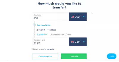 Bagaimana Cara Mentransfer Uang Secara Internasional? : Transfer USD ke GBP dengan WISE