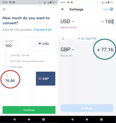 How To Transfer Money Internationally? : Transferring 100USD to GBP: 76.86£ with WISE against 77.16£ with Revolut