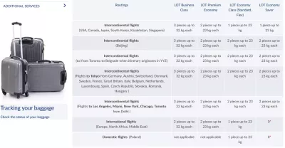 Enregistrement en ligne de LOT Polish Airlines: devriez-vous l'utiliser? : Beaucoup de compagnies aériennes polonaises enregistrent la franchise de bagages