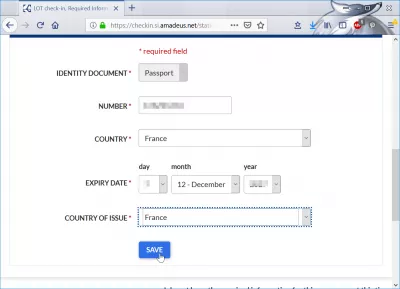 LOT Polish airlines online check in: should you use it? : Passanger visa and passport information