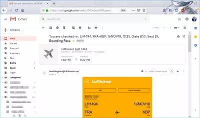 Ako prebieha kontrola webu Lufthansa? : Lufthansa online palubný lístok