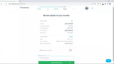 How To Pay With Transfer (Przelew) In Poland Without A Polish Account? : Review details of your transfer