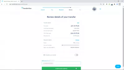 Bagaimana Cara Membayar Dengan Transfer (Przelew) Di Polandia Tanpa Akun Polandia? : Tinjau detail transfer Anda