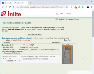 Comment partager correctement la carte d'embarquement sur les médias sociaux : Informations accessibles à partir d'une image de code-barres de carte d'embarquement