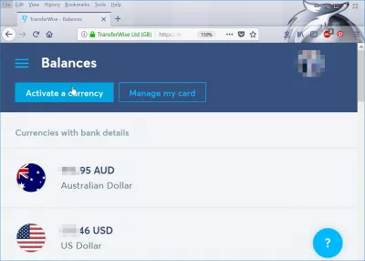 American Express currency exchange alternative: WISE Borderless, how good is it? : Activate a currency and currencies balances