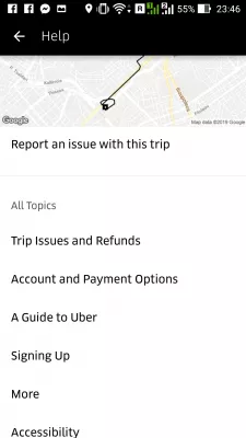 How to use Uber : How to contact Uber in-app help topic