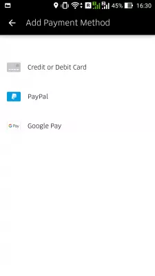 Kā lietot Uber : Ubera maksājumu metodes