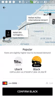 Hur delar Uber min resa status fungerar : Beställa en tur på Uber mobile app för att dela med vänner