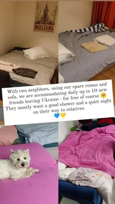 Ukraine Support: How To Donate To Ukraine And Support Initiatives? : Up to 10 bedding setup with neighbors