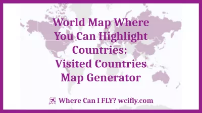 Mapa mundial donde puede resaltar países: generador de mapas de países visitados