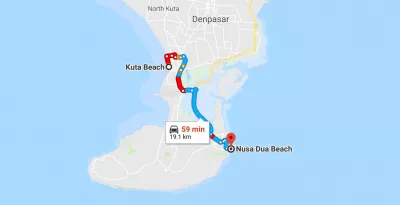 Где праздновать Новый год 2022 : Kuta Beach to Nusa Dua