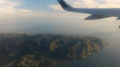 Air New Zealand lounge Auckland airport reviewed! : New Zealand as seen from the plane