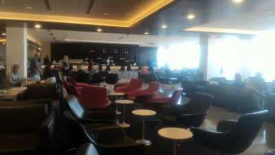 Air New Zealand lounge Auckland airport reviewed! : Main seating areas