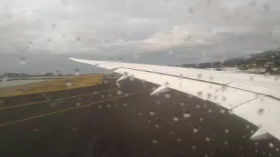 Air New Zealand planes inside flight review : Take off from Papeete airport