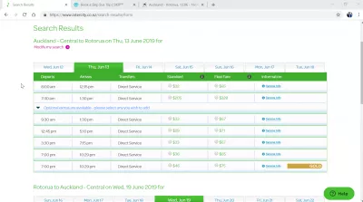 Ano ang pinakamagandang Auckland sa Rotorua bus option? : Pamasahe ng bus na may Intercity