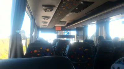 What is the best Auckland to Rotorua bus option? : Inside a SKIP travel bus Rotorua to Auckland