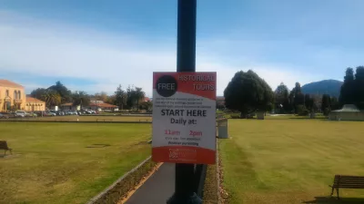 Cosas baratas y gratuitas para hacer en Rotorua. : Punto de partida de la excursión a pie por Rotorua.