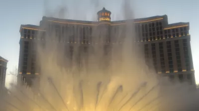Cosas baratas y gratis para hacer en Las Vegas Nevada : Fuente de luz y sonido en el hotel Bellagio.