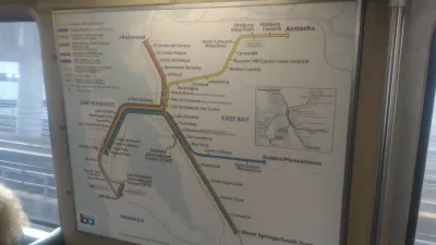 How is the San Francisco public transportation system? : BART map