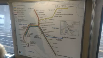 Jak działa system transportu publicznego w San Francisco? : Mapa BART