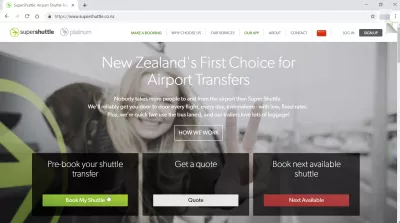 Comment se passe la super navette Auckland entre l'aéroport et la ville? : Pré-réservation Super shuttle Transfert Aéroport Auckland en ligne