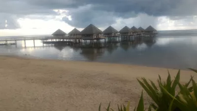 What are the best luxury overwater bungalow in French Polynesia resorts? : Tahiti overwater bungalow at Tahiti Ia Ora beach resort managed by Sofitel
