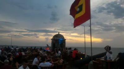 6 best plazhe në Kartagjenë Colombia : Sunset në detin Karaibe në Cartagena