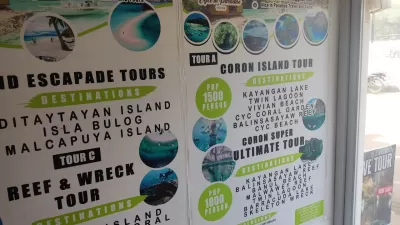 Mini Travel Guide: A Day of Adventure in Coron, Palawan : Coron Island Day Tours Opcje i ceny w lokalnej agencji wycieczki na wyspie