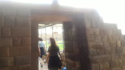 How Is The Free Walking Tour In Cusco? : Entering Inca ruins place