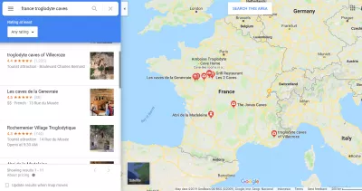 Graufthal troglodyte cave homes : Troglodyte cave houses in France on Google maps