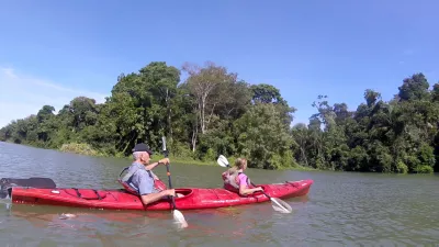 Kayak trip in Gamboa rainforest on Gatun lake : Kayak trip in Gamboa rainforest