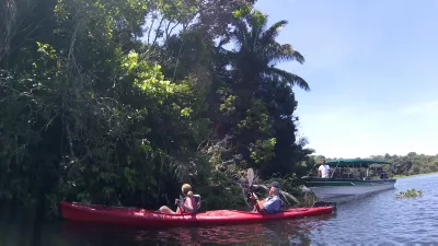 Kayak trip in Gamboa rainforest on Gatun lake : Monkey island Panama