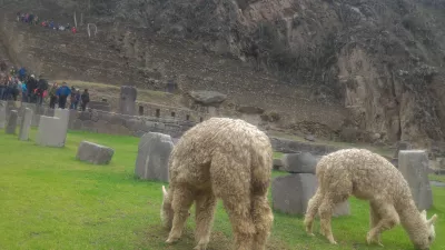 How Is The Sacred Valley Peru 1 Day Trip? : At the bottom of Ollantaytambo ruins