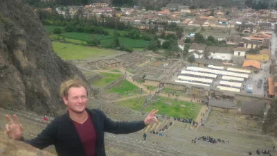 How Is The Sacred Valley Peru 1 Day Trip? : At the top of Ollantaytambo ruins
