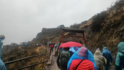 How Is The Sacred Valley Peru 1 Day Trip? : Pisac ruins entrance